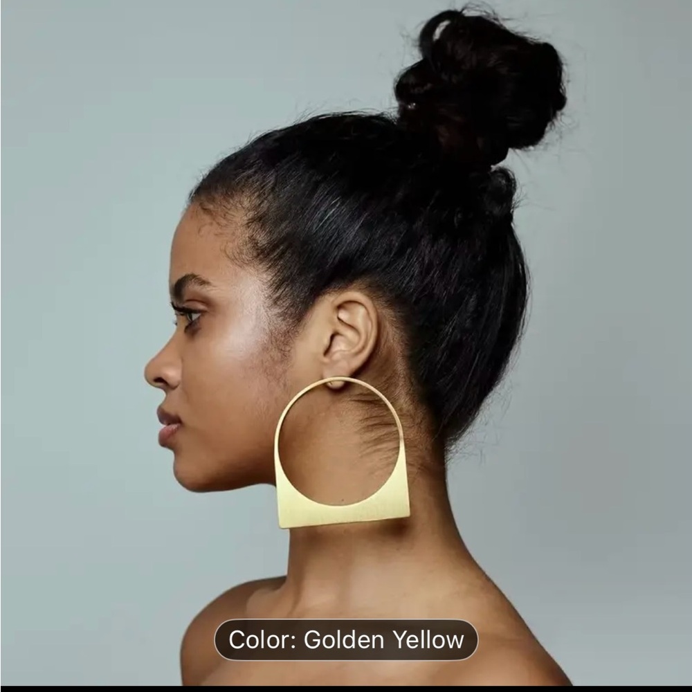 Bold Gold Statement Earrings